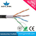 Doppeljacke PE + PVC wasserdicht für Außenverdrahtung UTP cat5e 24awg Außenkabel